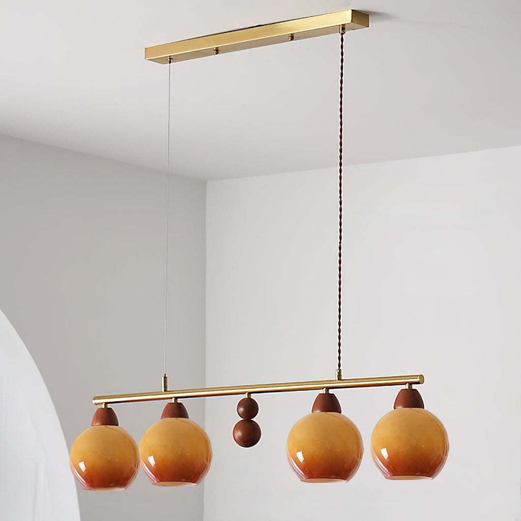 Luminaire en verre Amara Lustre en Verre Soufflé à la Main