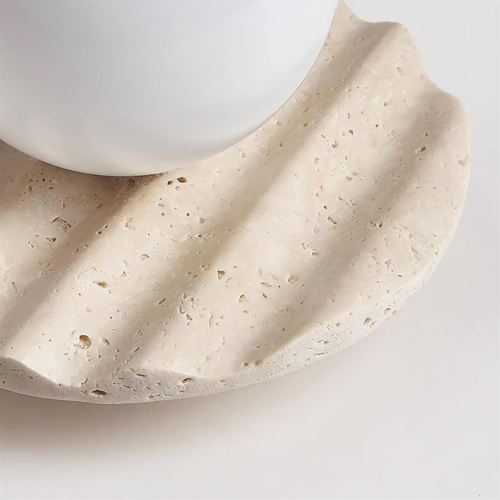 Ritta Plafonnier Travertin Verre