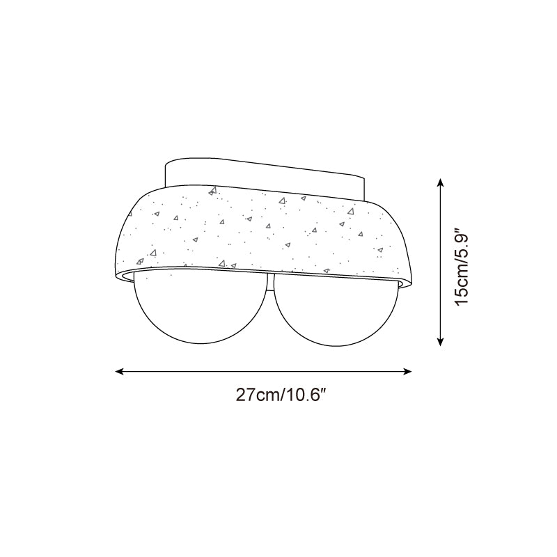 Ritta Plafonnier Rectangulaire en Travertin