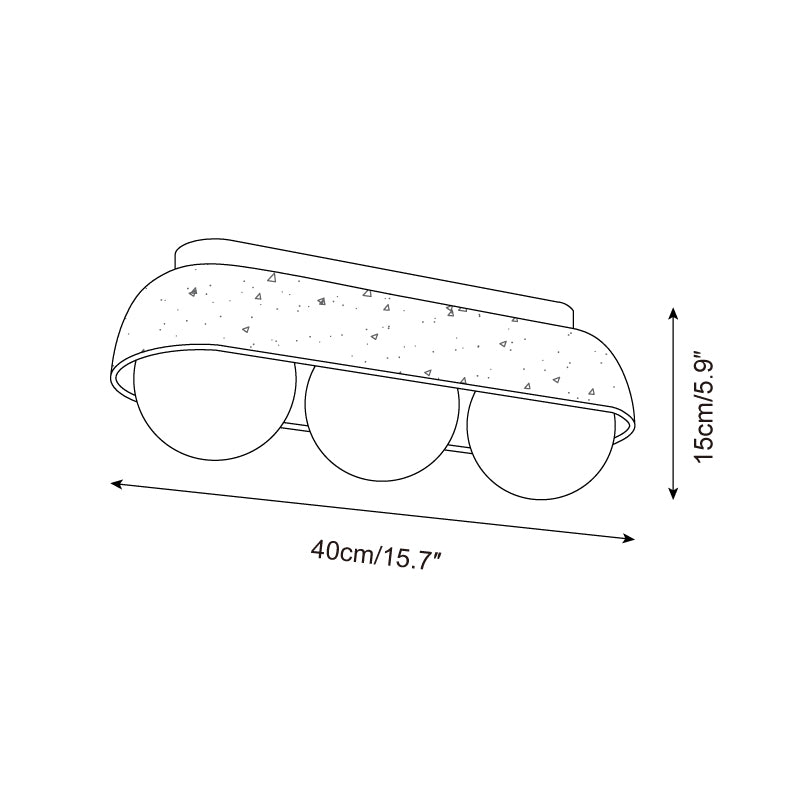 Ritta Plafonnier Rectangulaire en Travertin