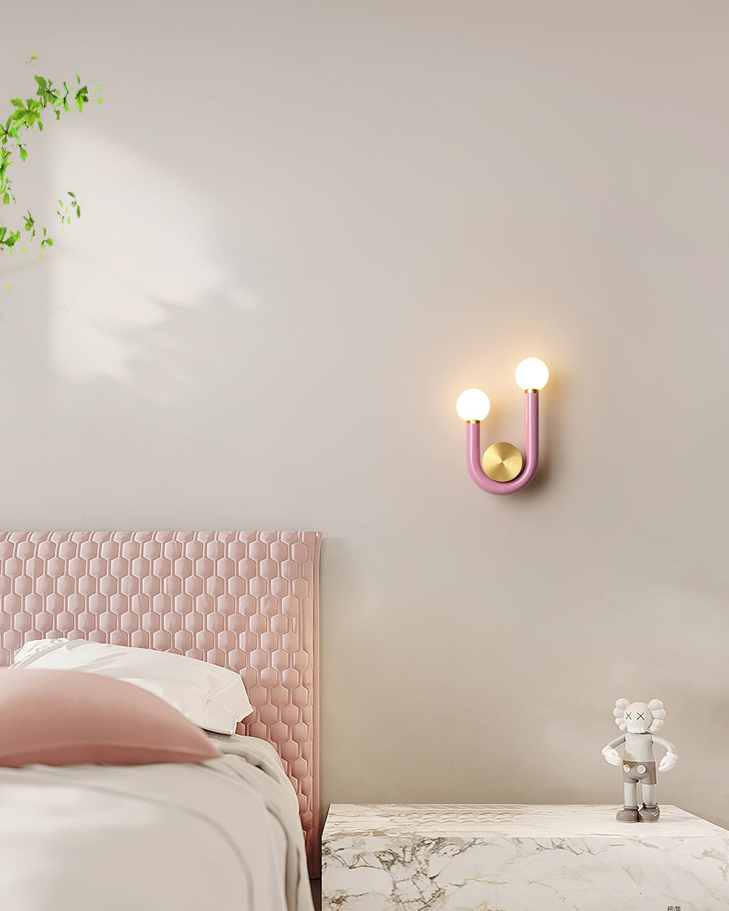 Applique Murale Aluminium Acrylique Globe Double Tête