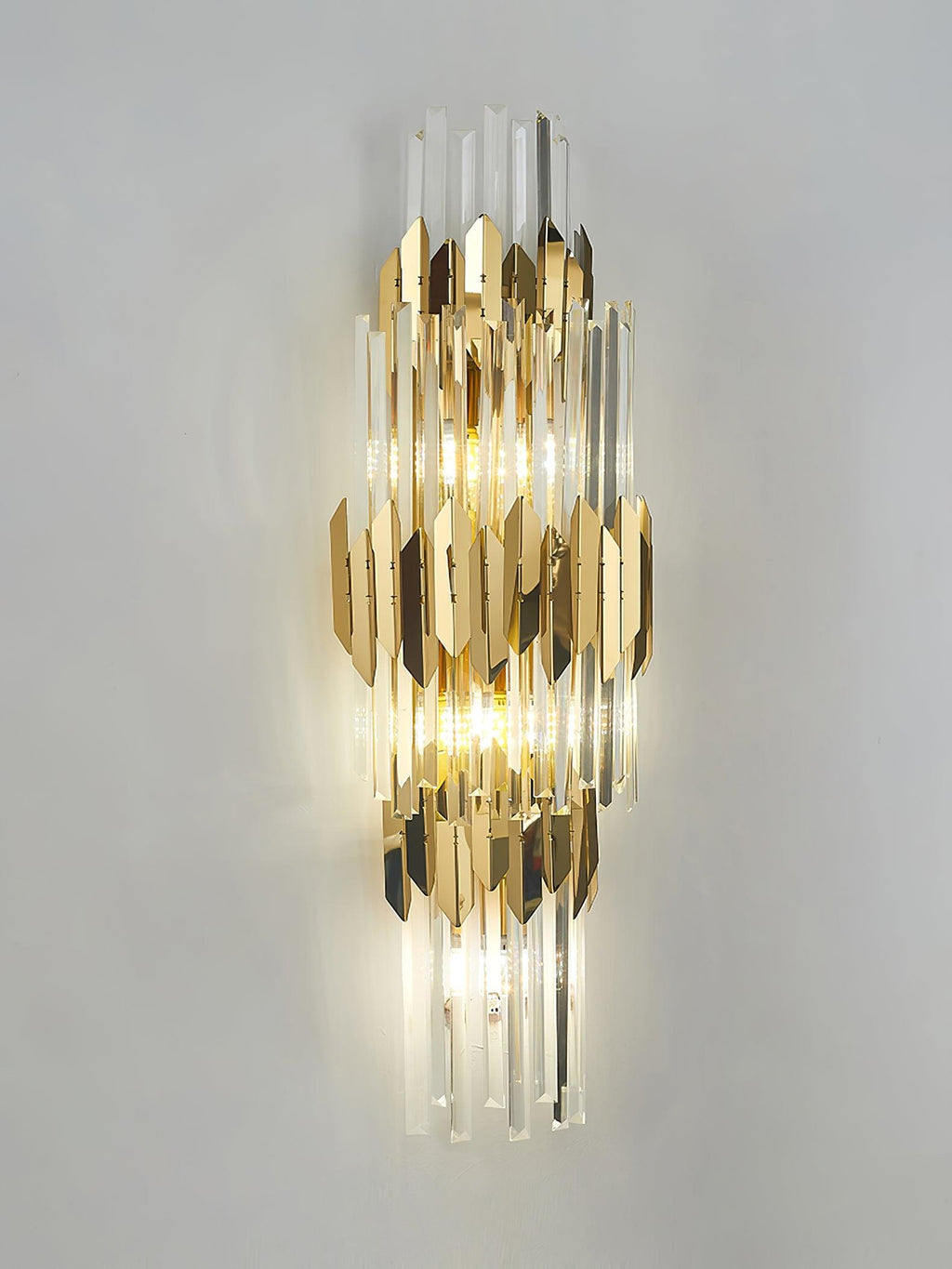 Abrahamson Nordic Art Trois Couches Cristal Luminaire Mural