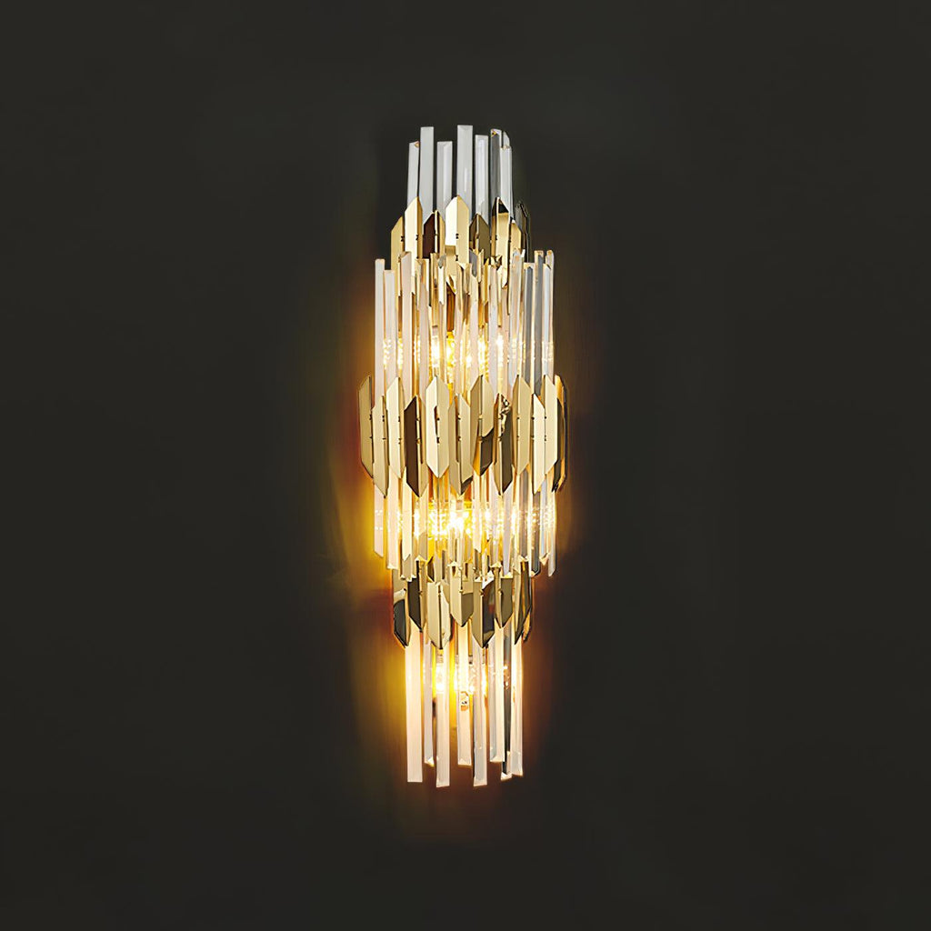 Abrahamson Nordic Art Trois Couches Cristal Luminaire Mural