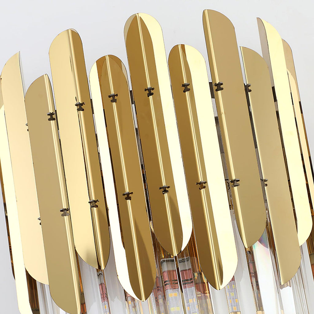 Abrahamson Nordic Art Trois Couches Cristal Luminaire Mural