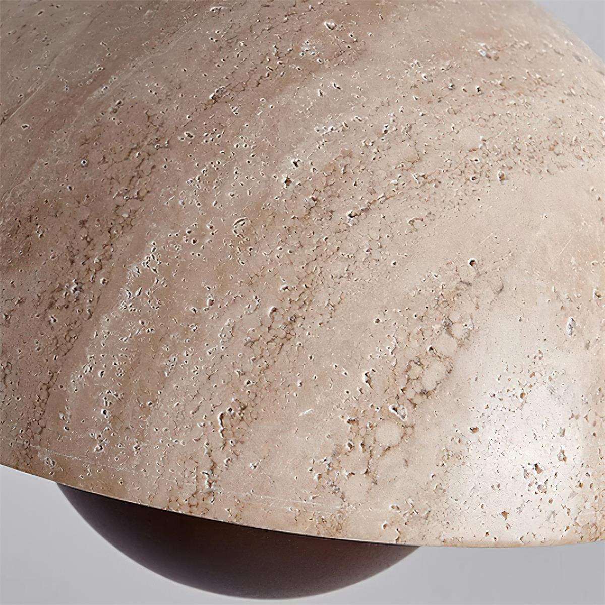 Ritta Suspension en Travertin et Bois