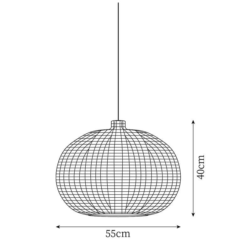 Savana Suspension Rétro en Rotin
