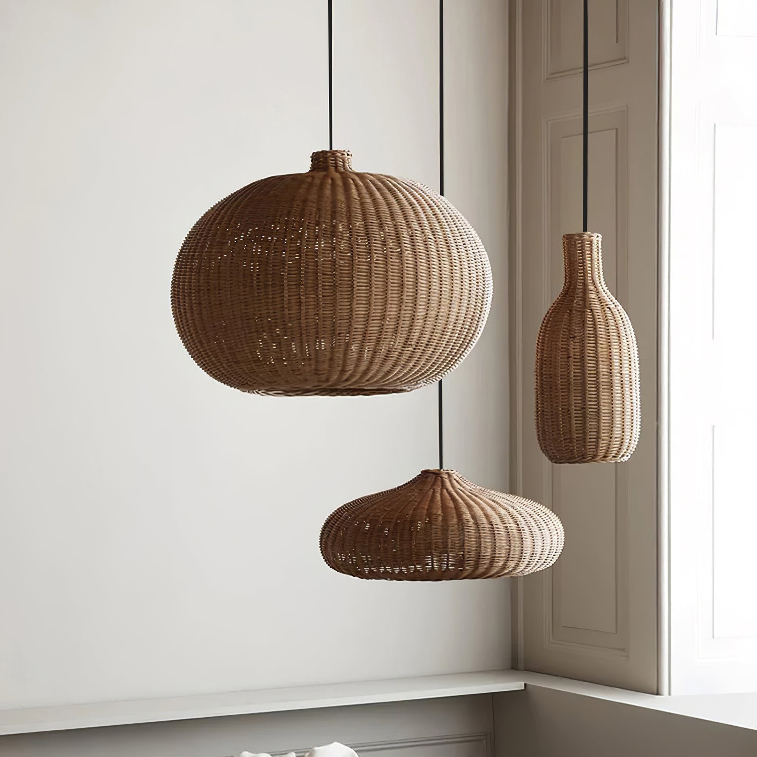 Savana Suspension Rétro en Rotin