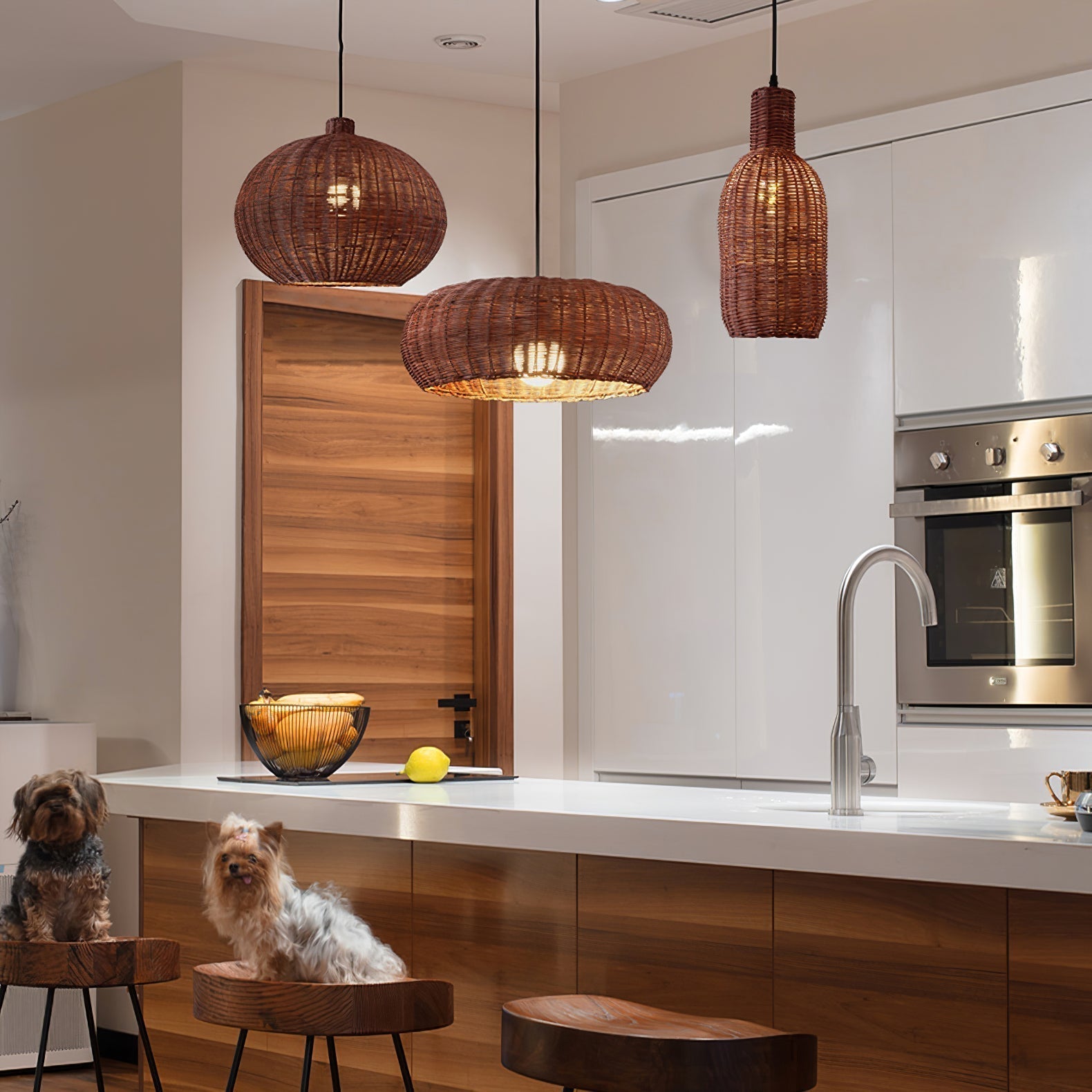 Savana Suspension Rétro en Rotin