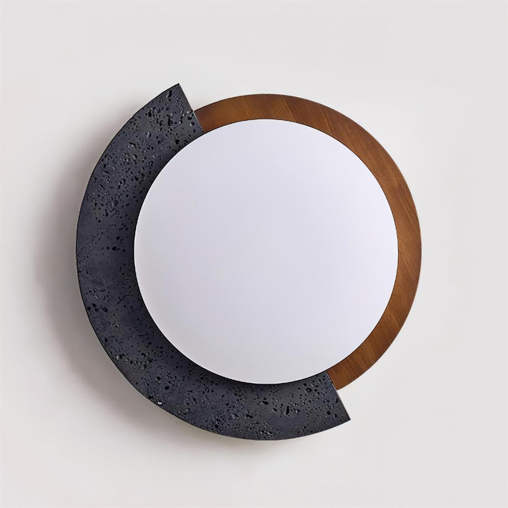 Luminaire en travertin Ritta Plafonnier Ovale LED Travertin