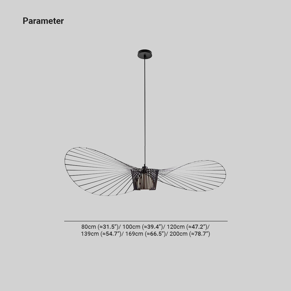 Zenro Suspension Vague Moderne. Tissu. Noir/Marron/Doré/Blanc. Salon