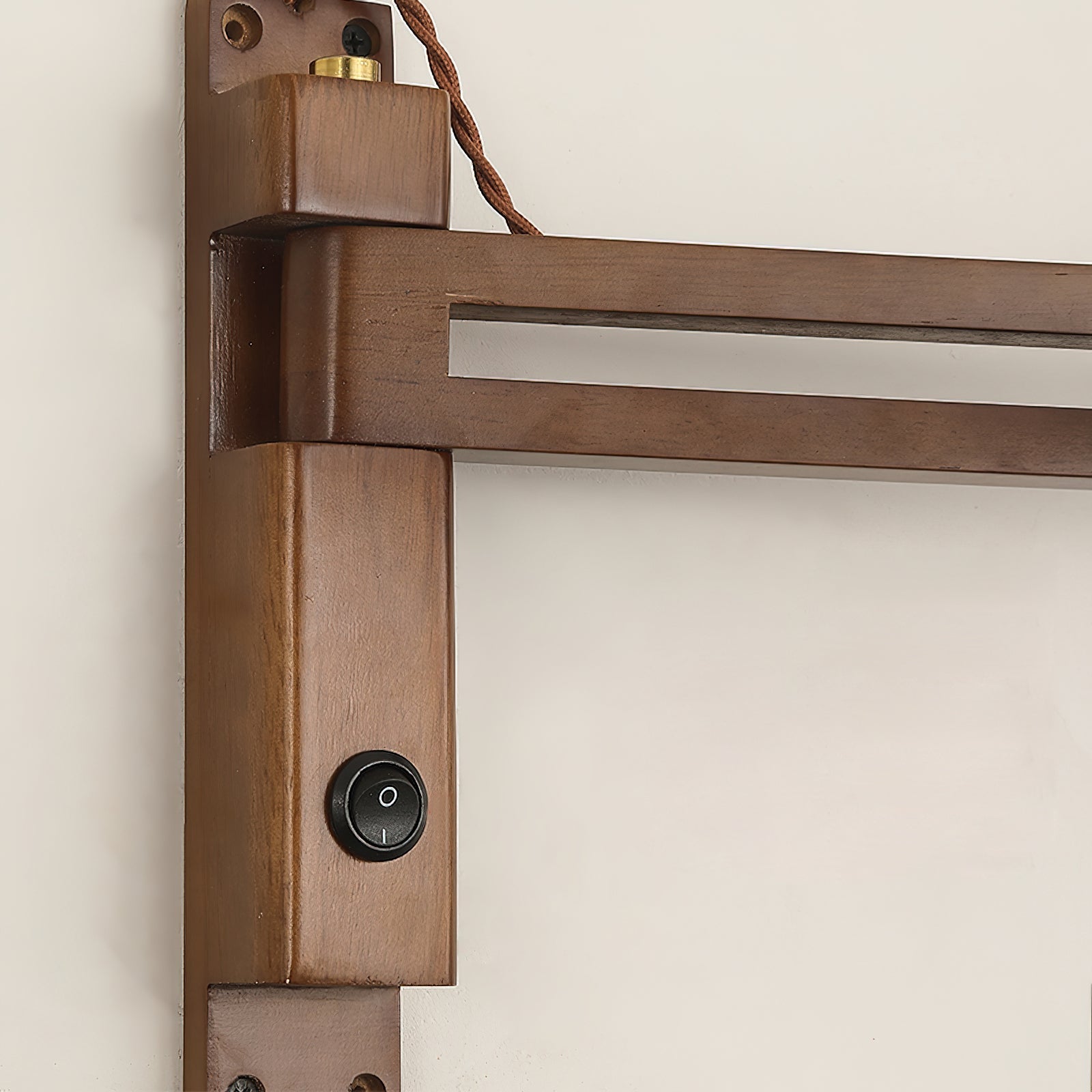 Applique Murale avec Abat-jour Cylindre en Travertin pour Ambiance Minimaliste