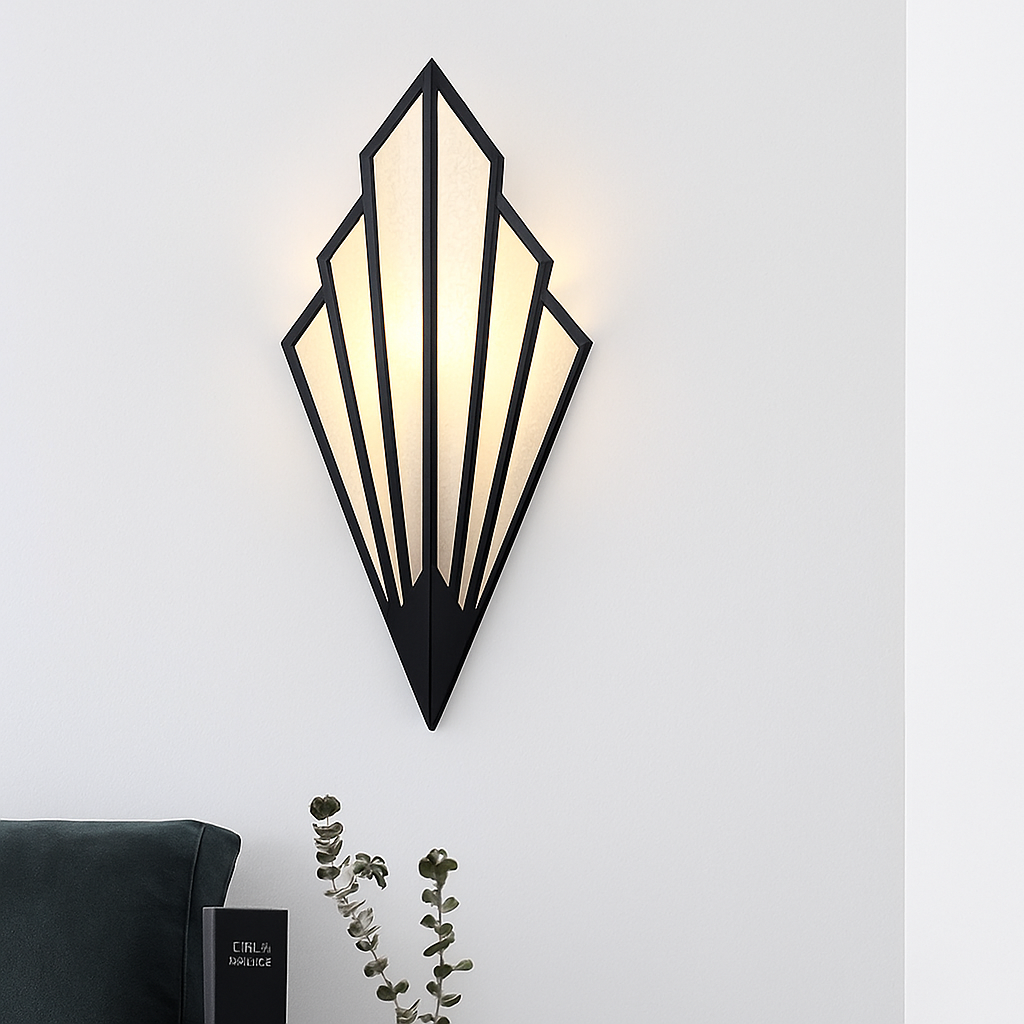 Applique murale Applique murale design triangulaire LED en métal coloré