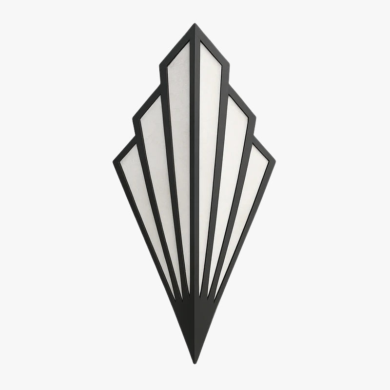 Applique murale Applique murale design triangulaire LED en métal coloré