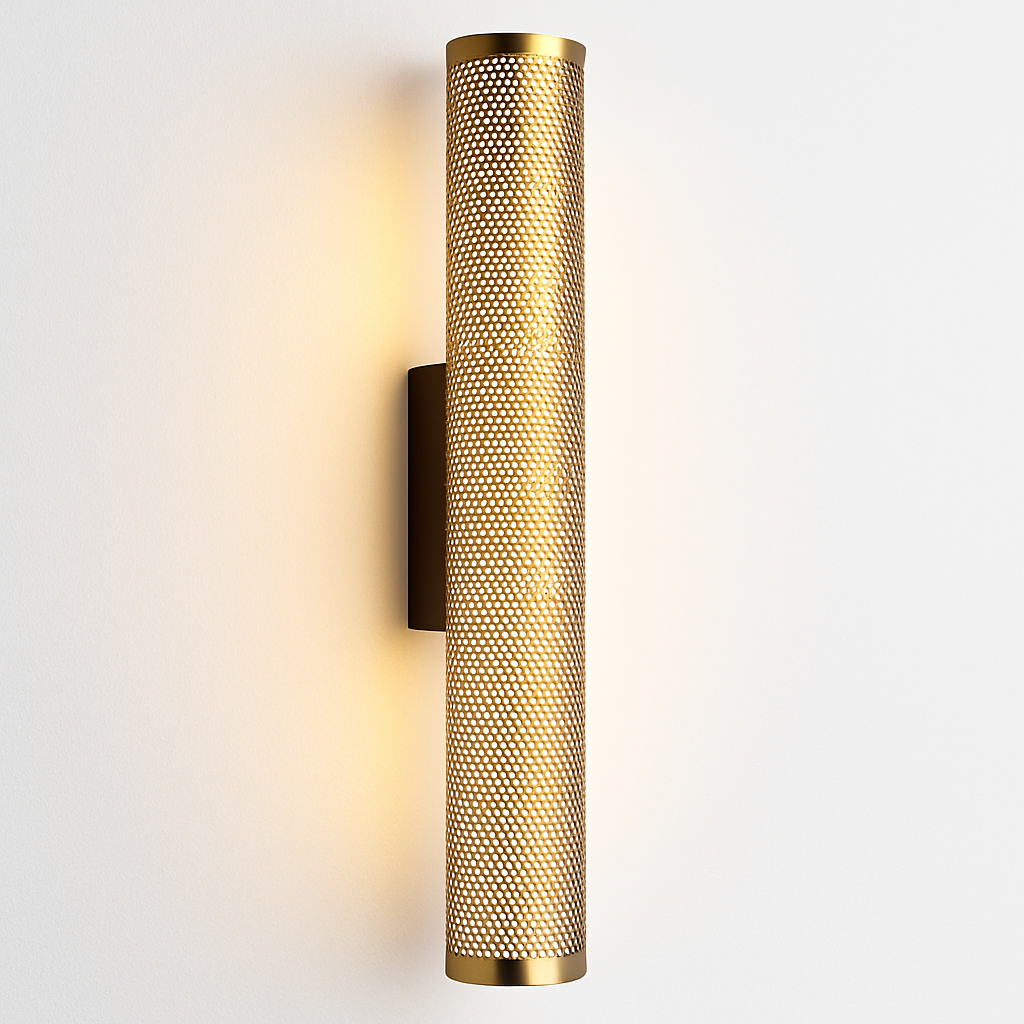 Applique murale LED en laiton rétro