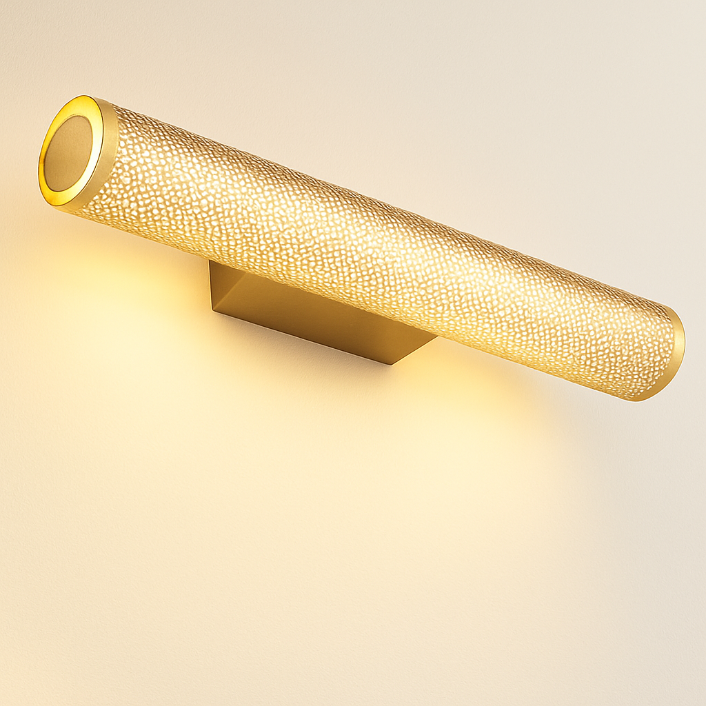 Applique murale LED en laiton rétro