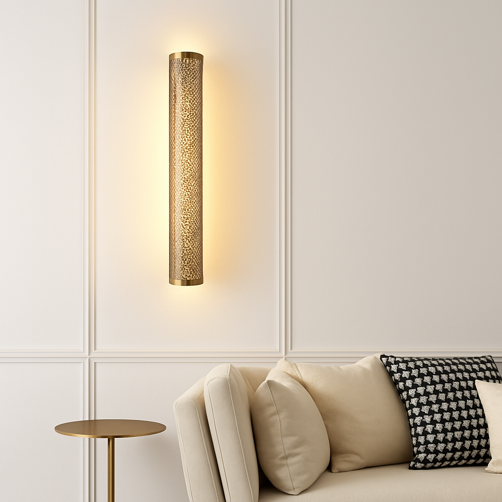 Applique murale LED en laiton rétro