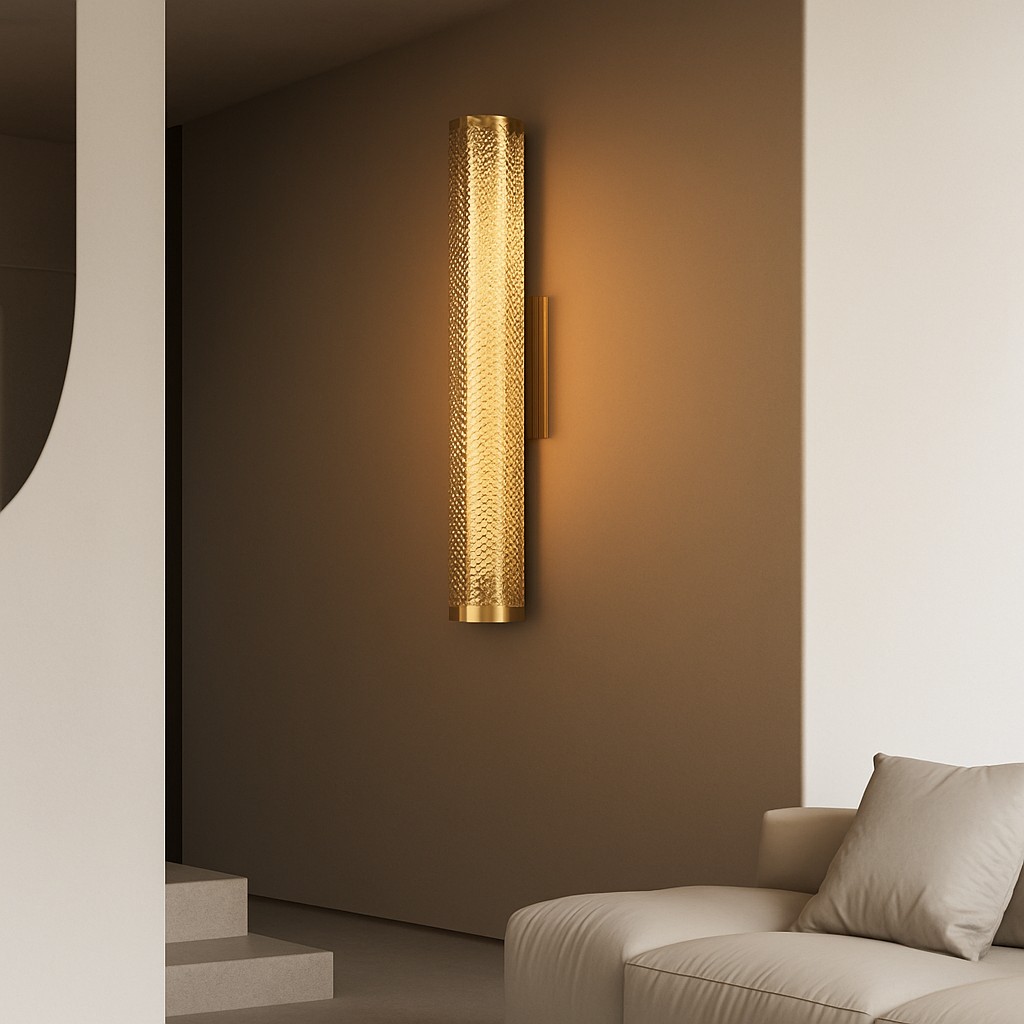 Applique murale LED en laiton rétro