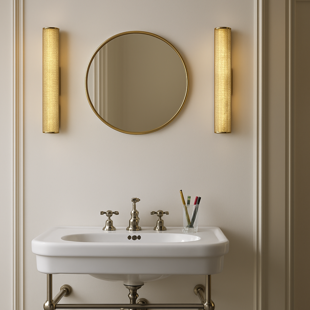 Applique murale LED en laiton rétro