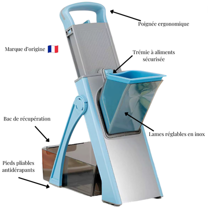 Mandoline de Cuisine avec Lames Inox – Découpe Réglable