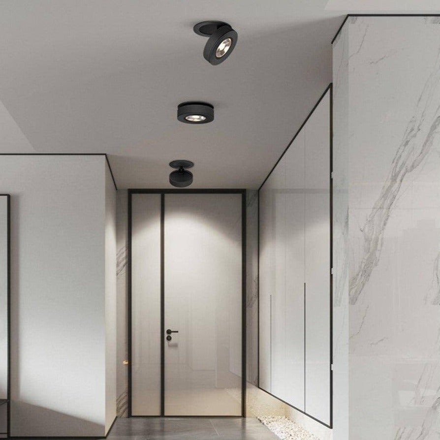 Lampe à poser Spot moderne LED rond et orientable Slim