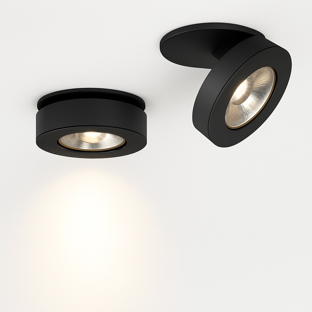 Lampe à poser Spot moderne LED rond et orientable Slim