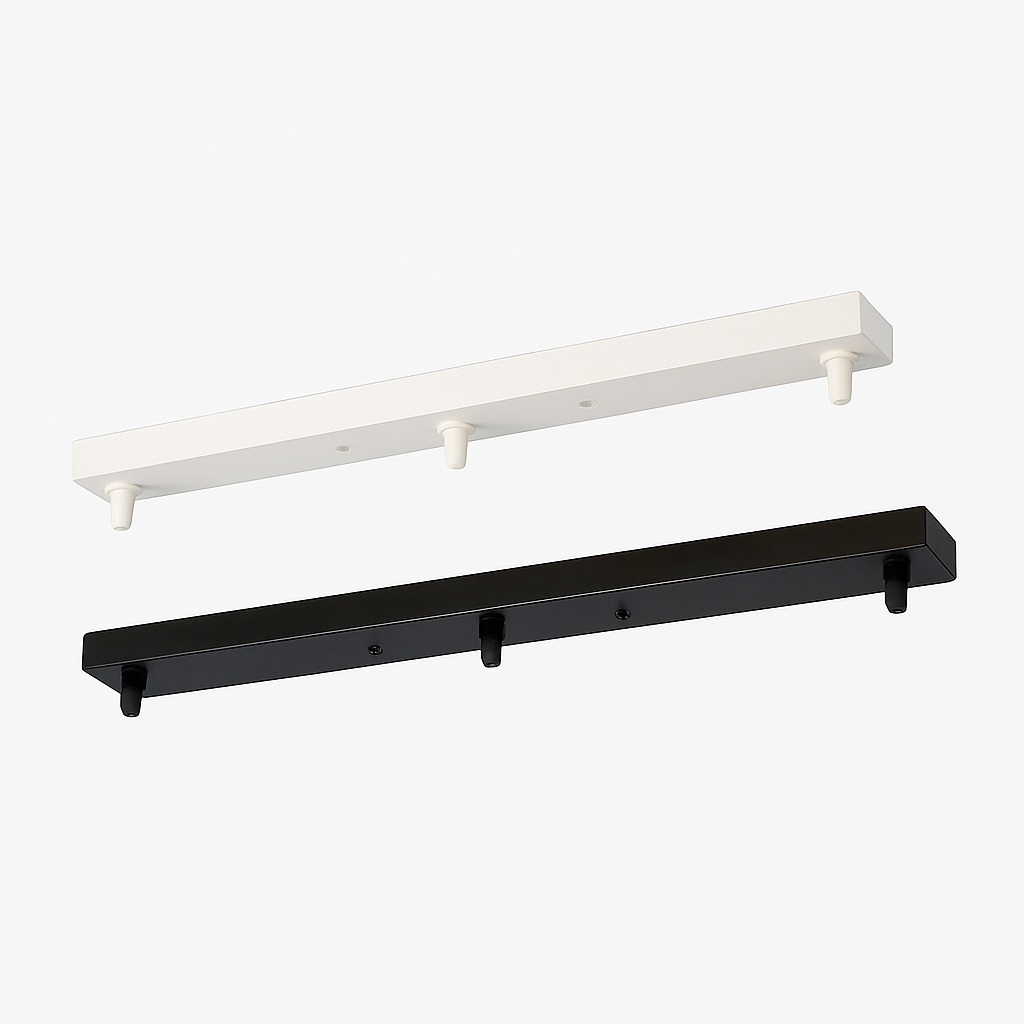 Suspension Support socle long suspension jusqu'à 5 trous (noir ou blanc)