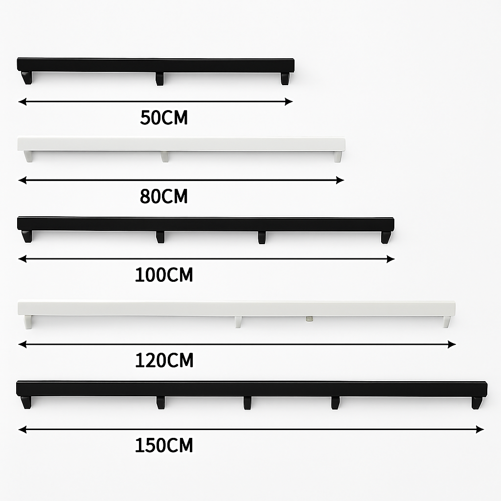 Suspension Support socle long suspension jusqu'à 5 trous (noir ou blanc)