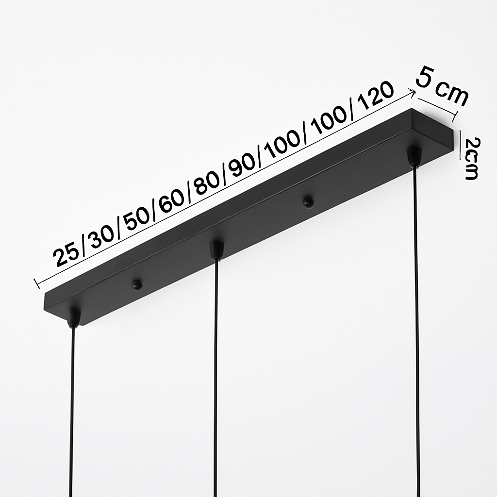 Suspension Support socle long suspension jusqu'à 5 trous (noir ou blanc)