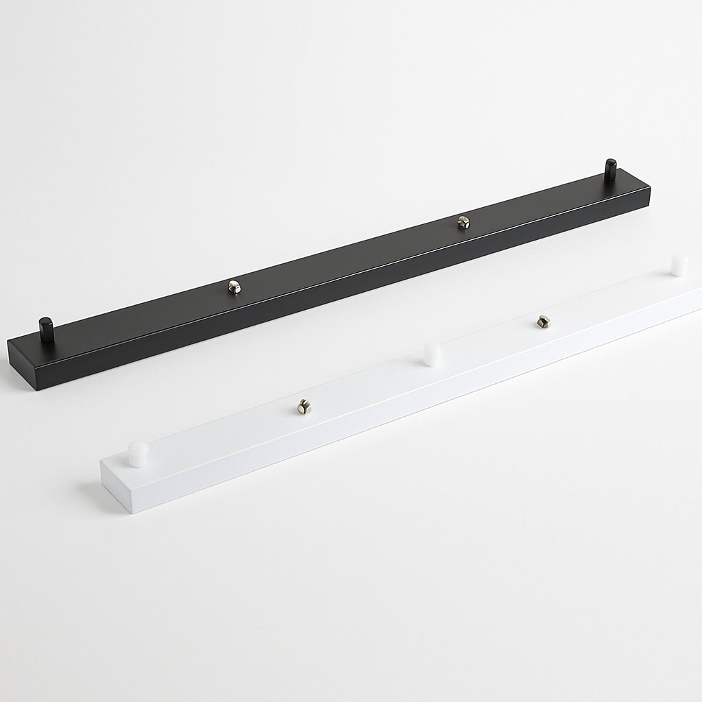 Suspension Support socle long suspension jusqu'à 5 trous (noir ou blanc)