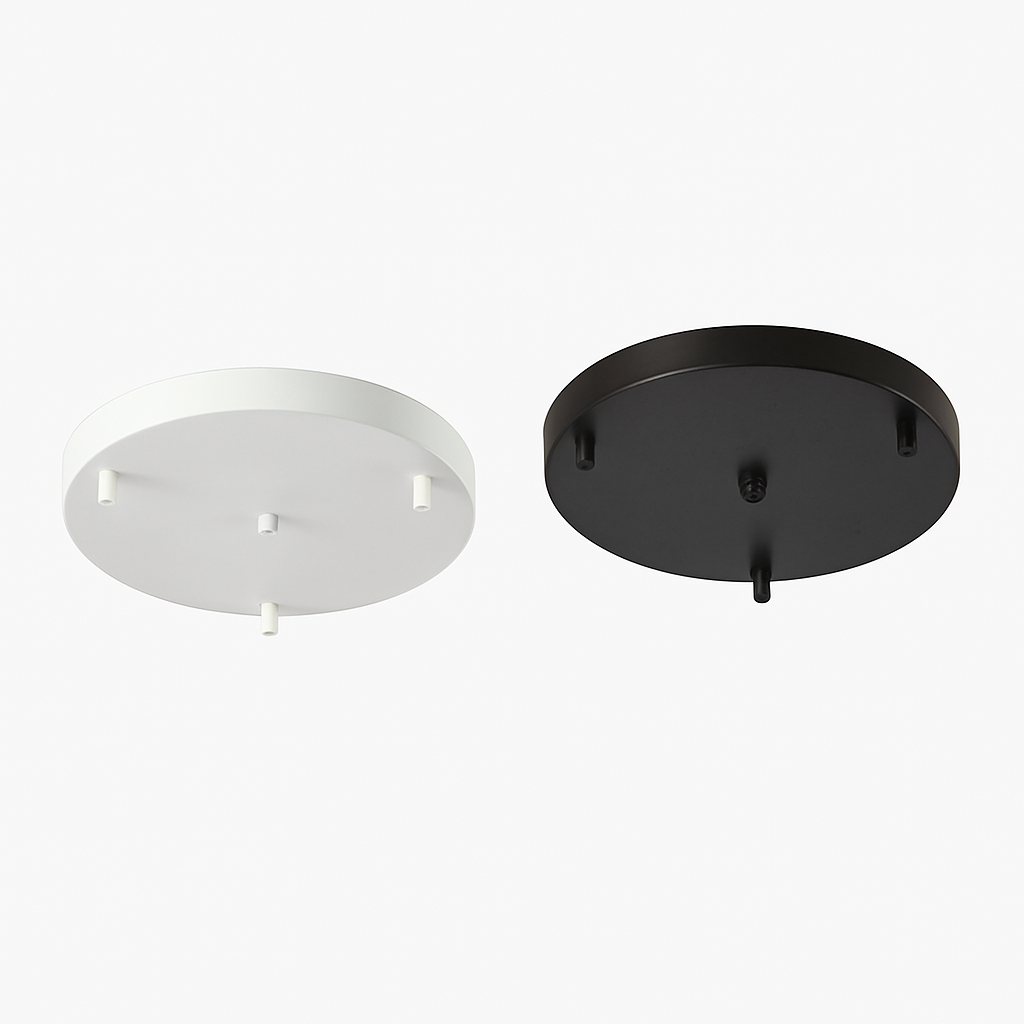 Suspension Support socle rond suspension jusqu'à 5 trous (noir ou blanc)