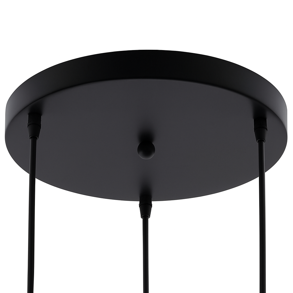 Suspension Support socle rond suspension jusqu'à 5 trous (noir ou blanc)