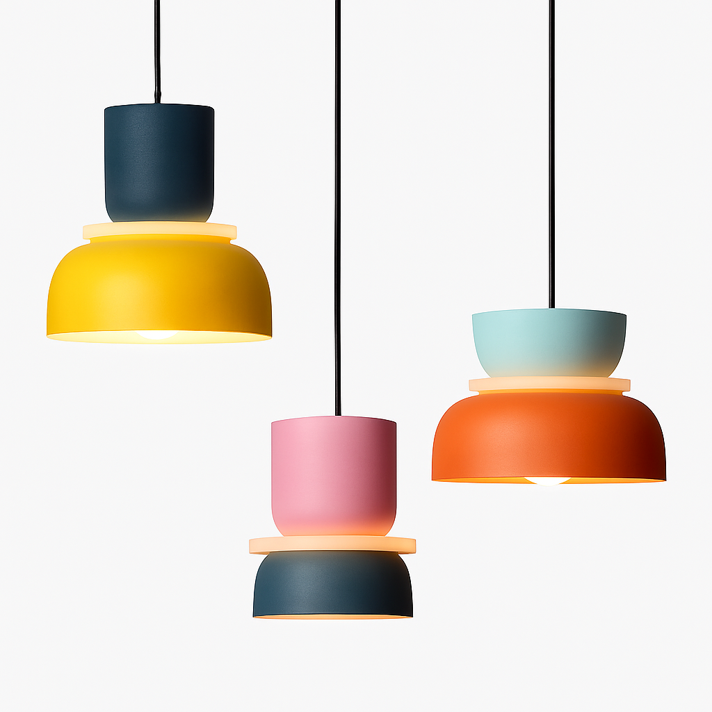 Suspension Suspension colorée de formes ludiques Makazon