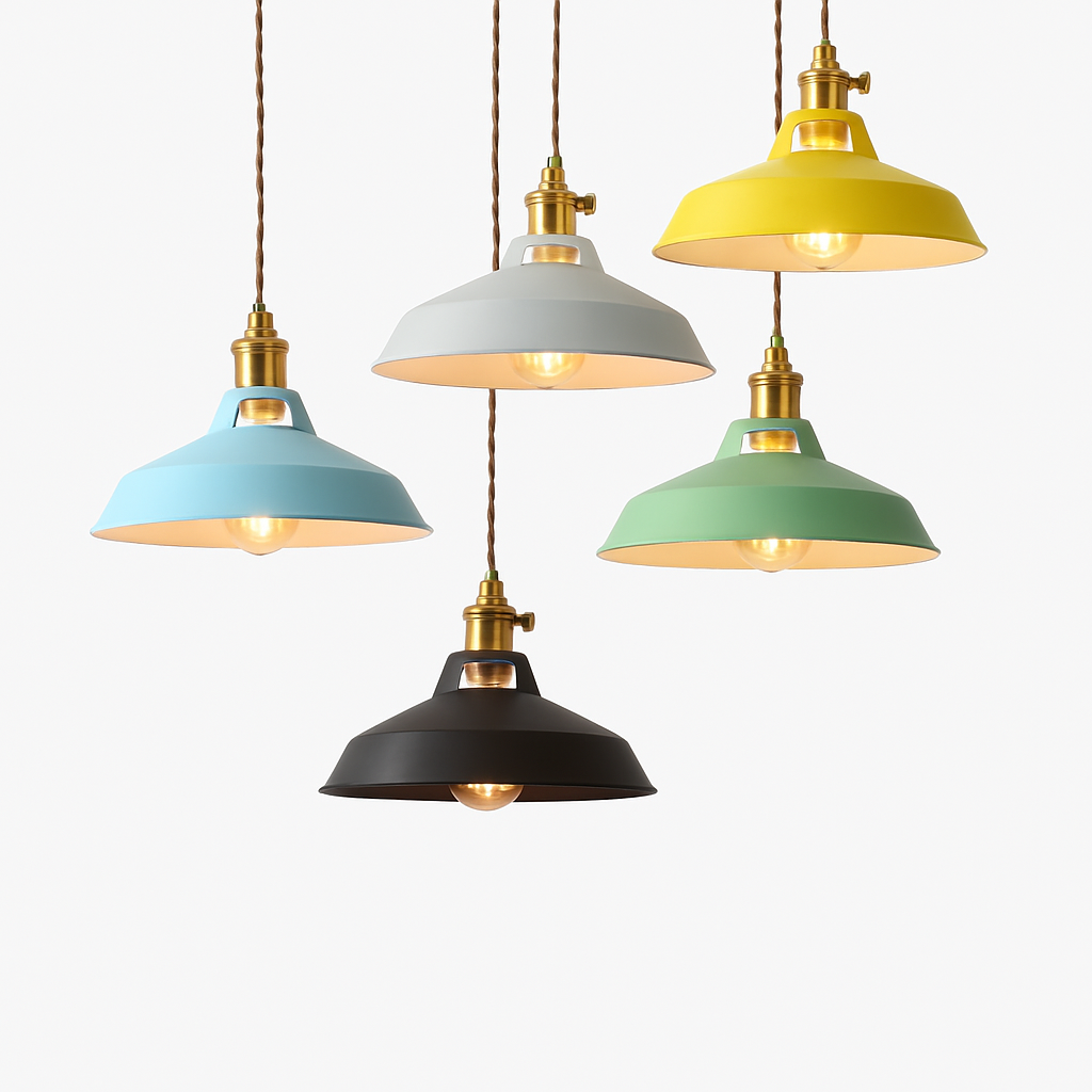 Suspension Suspension LED en métal coloré Loft