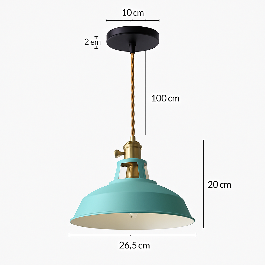 Suspension Suspension LED en métal coloré Loft