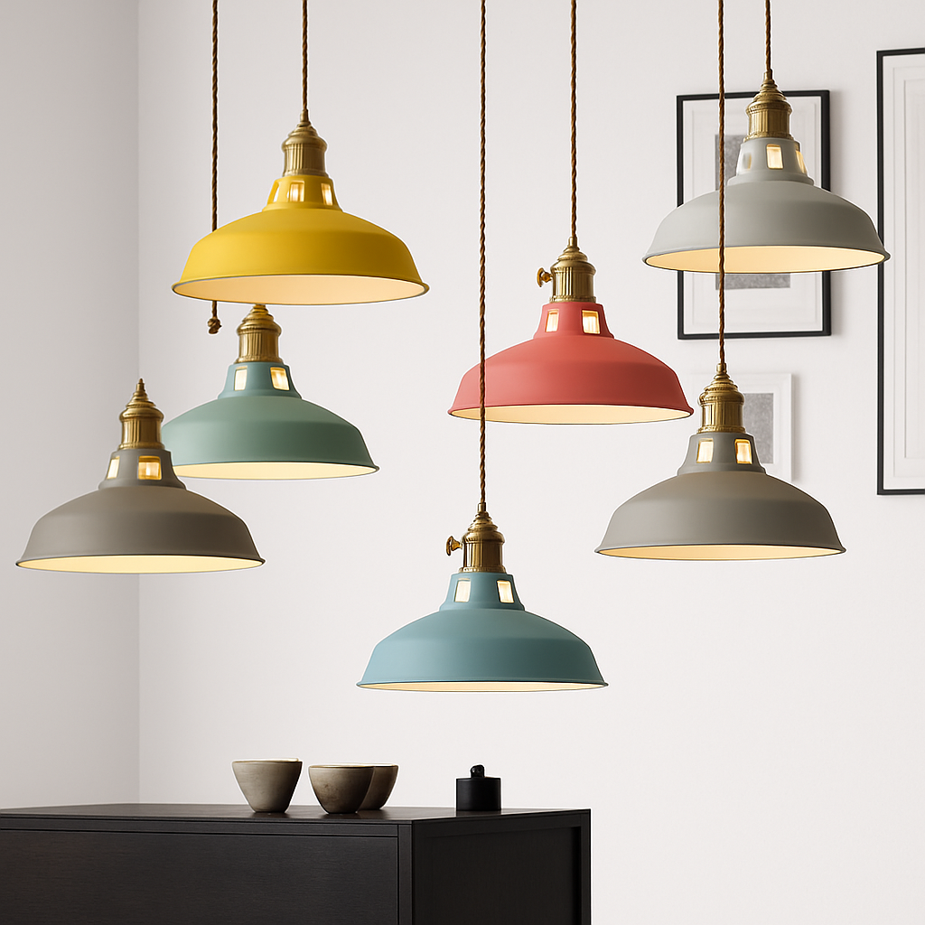 Suspension Suspension LED en métal coloré Loft